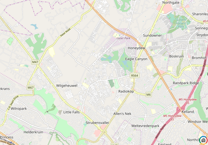Map location of Harveston AH